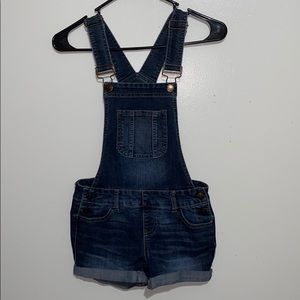 Jean short overalls